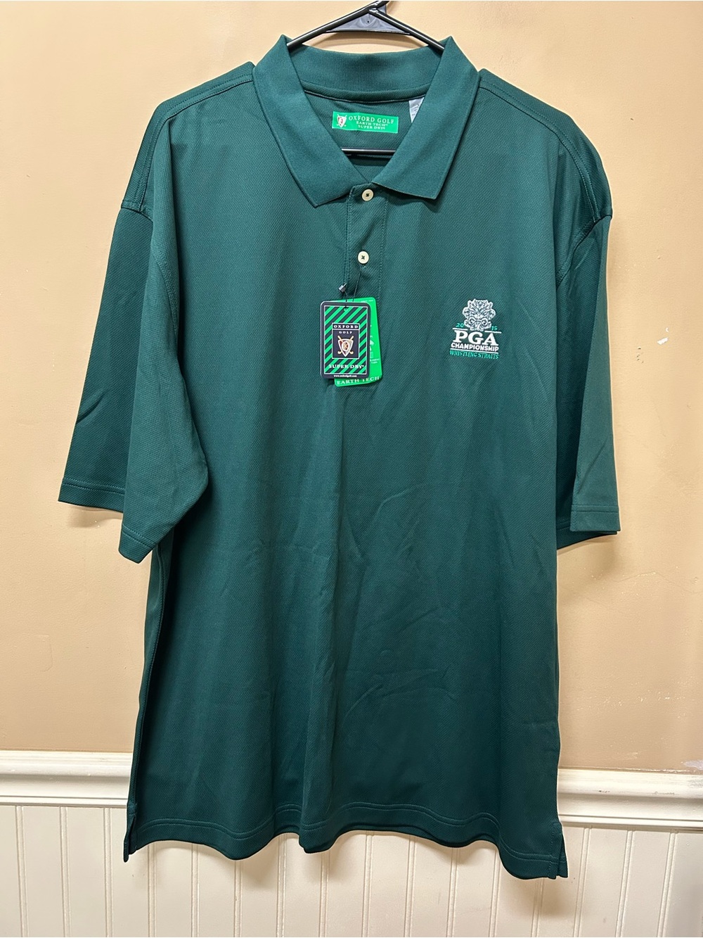 Oxford Golf Polo Shirt Mens XXL PGA 2015 Whistling Straits PGA Championship NWT